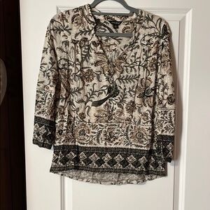 Lucky Brand- Floral Print Women's Top